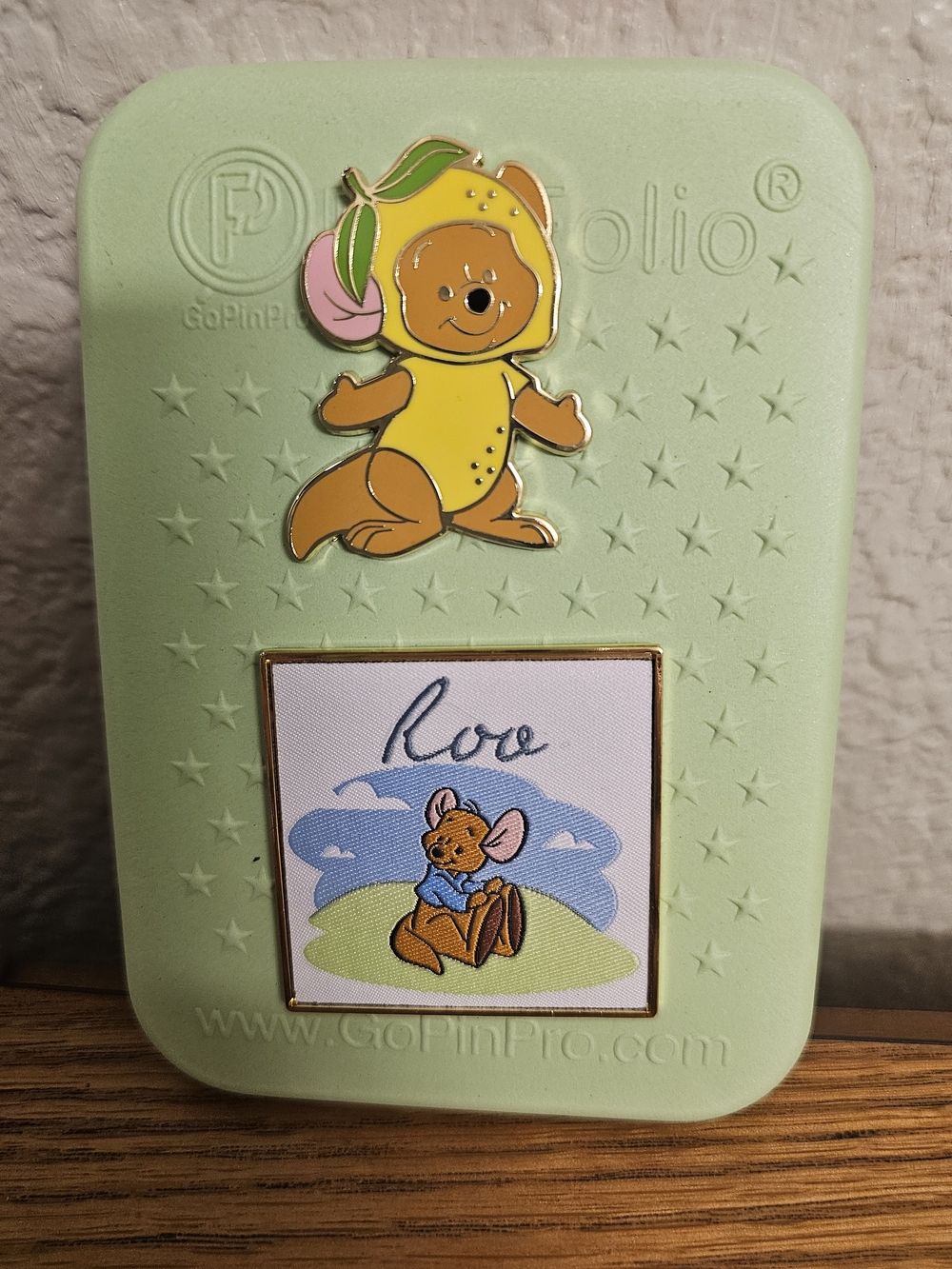 Disney Winnie the Pooh Roo Enamel Pin Bundle with GoPinPro PinFolio Board